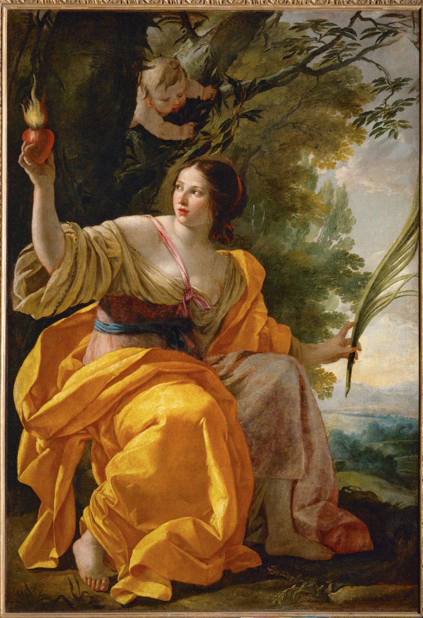 La charite celeste - Nebeská láska... od Simon Vouet