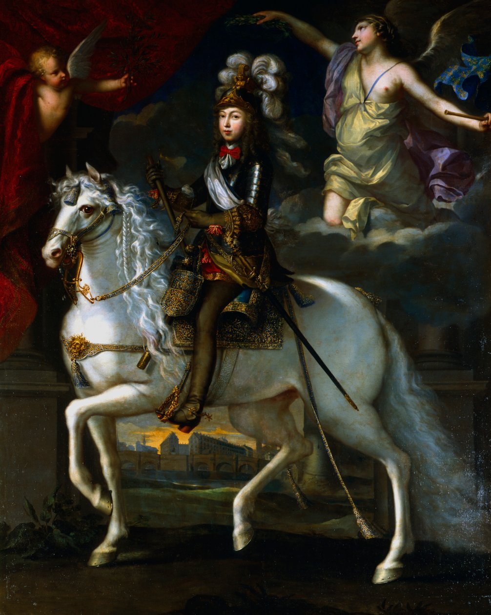 Ludvík XIV. francouzský král, 1648 od Simon Vouet