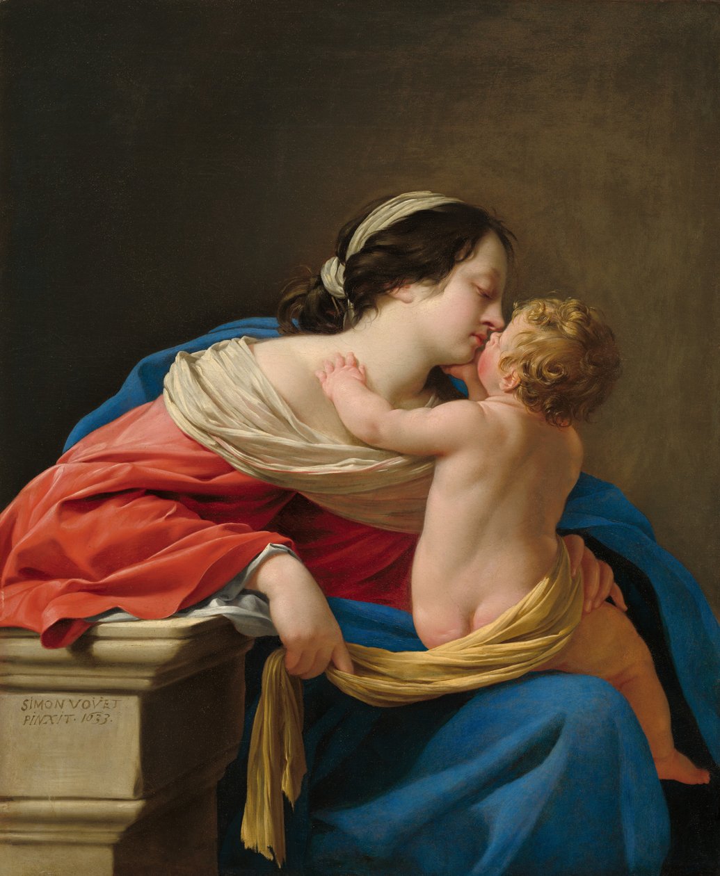 Madonna a dítě, 1633. od Simon Vouet