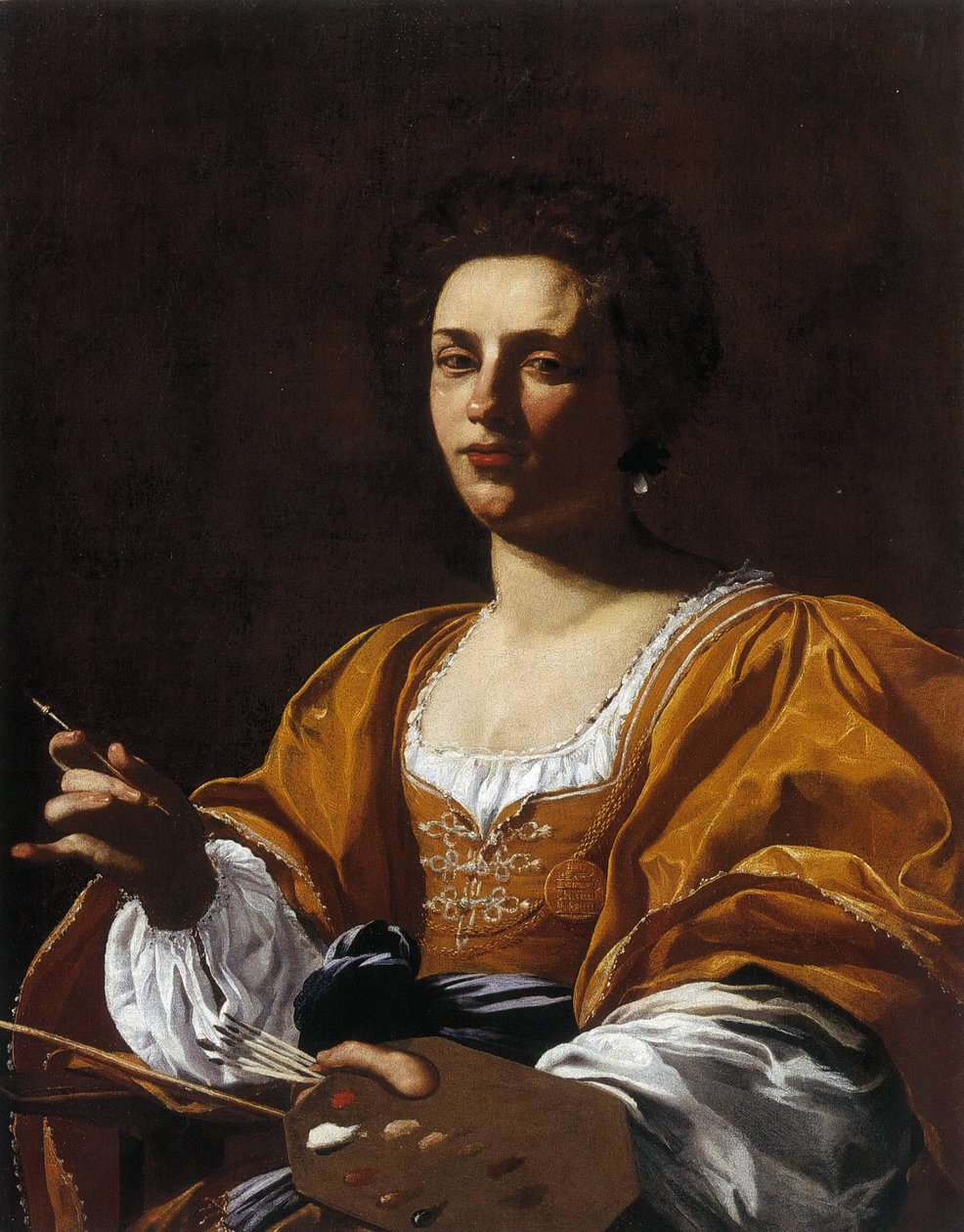 Portrét Artemisia Gentileschi, 1623-1626. od Simon Vouet