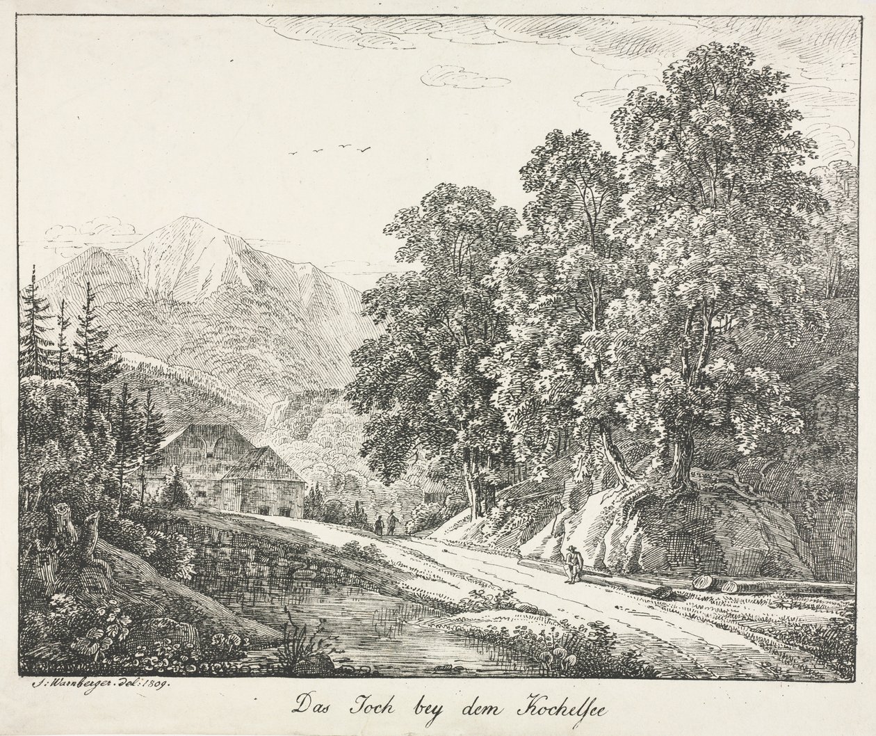 Cesta u Kochelsee, 1809. od Simon Warnberger