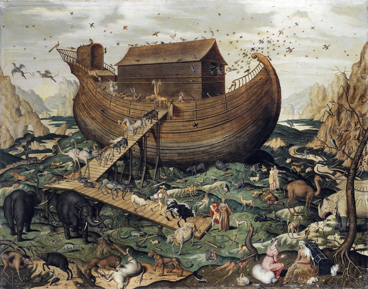 Noemova archa na hoře Ararat od Simon de Myle
