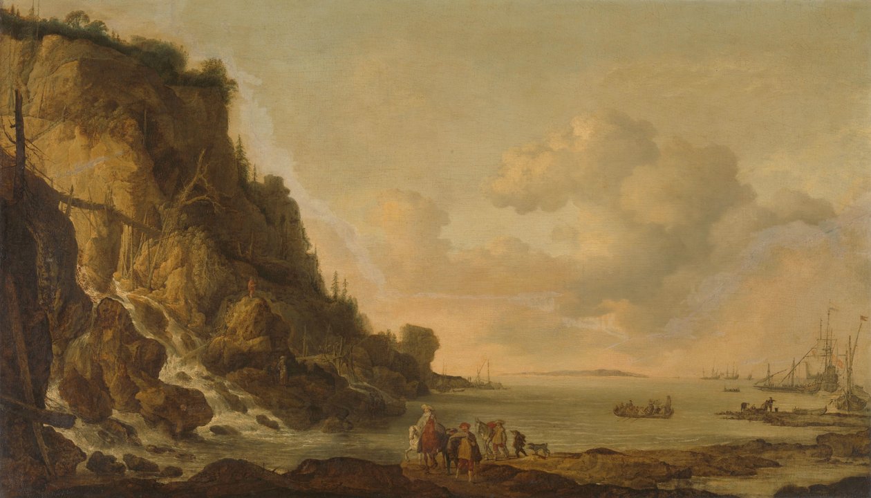 Skalnaté pobřeží od Simon de Vlieger (attributed to)