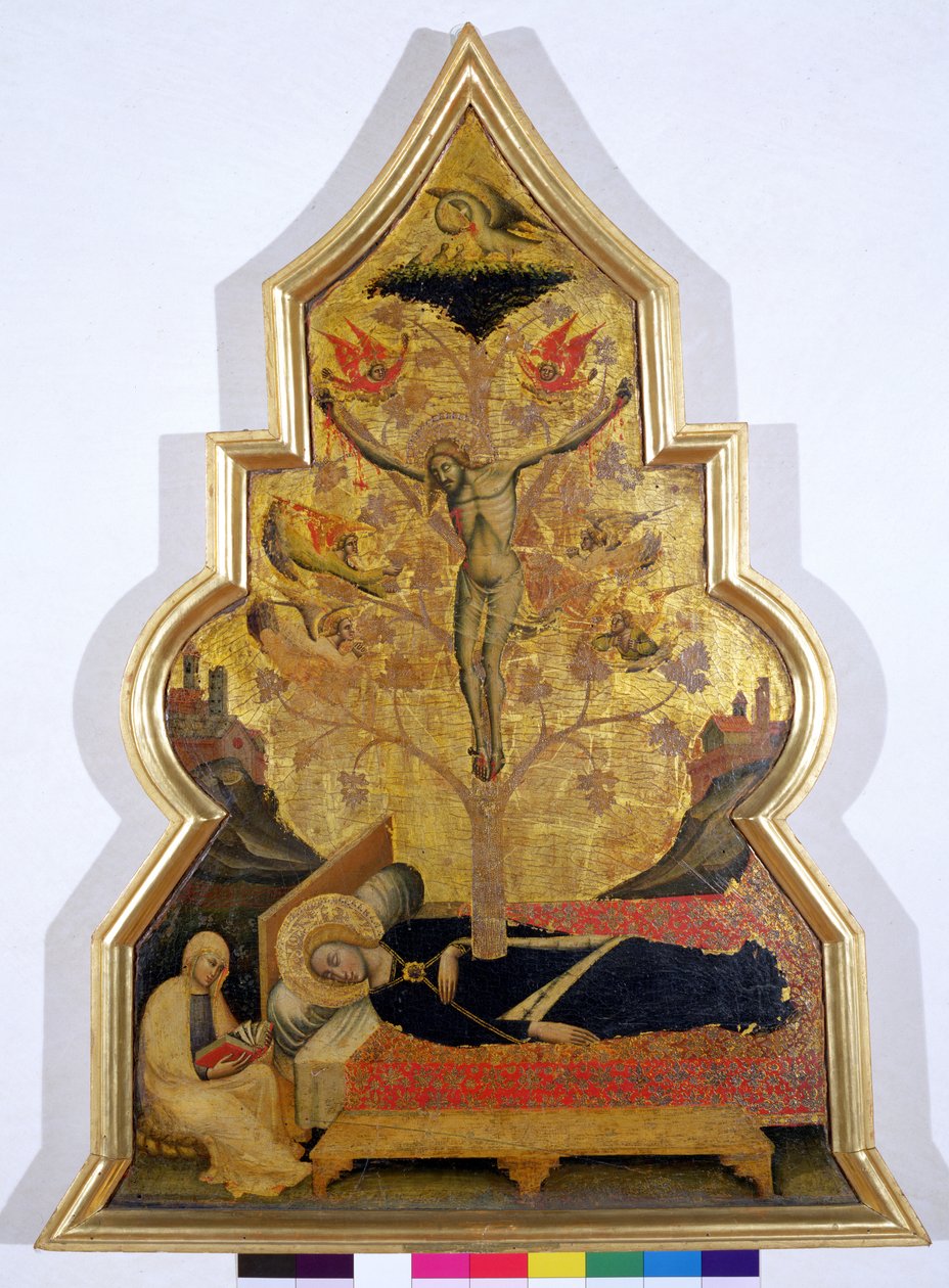 The Dream of the Virgin, cca 1355-60 (tempera a plátkové zlato na panelu) od Simone dei Crocifissi