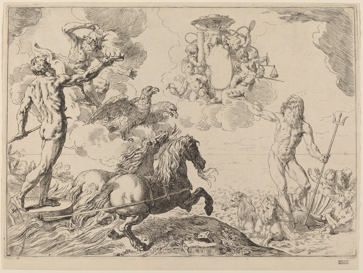 Jupiter, Neptun a Pluto od Simone Cantarini