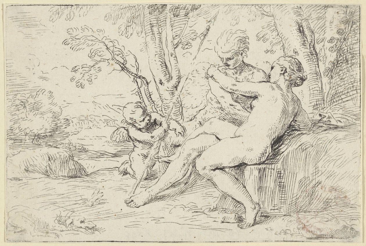 Venuše a Adonis od Simone Cantarini