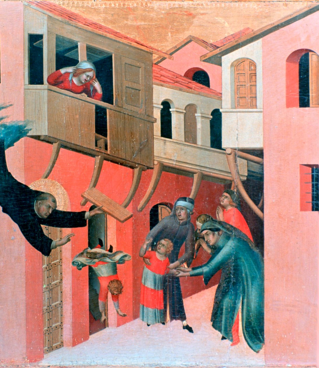 Oltářní obraz blahoslavený Agostino Novello, detail, 1324 od Simone Martini