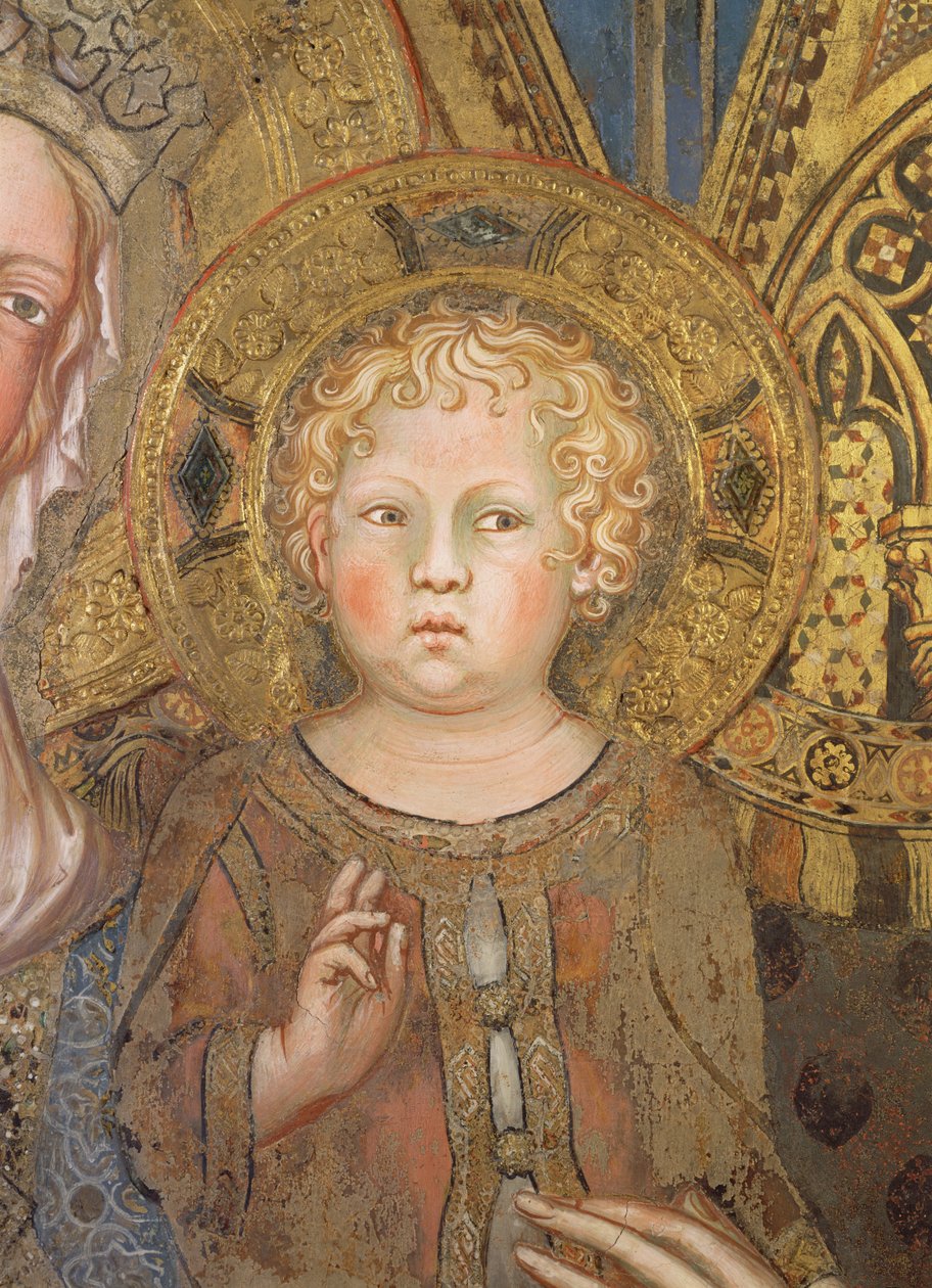 Maesta: Christ Child, 1315 (detail 51591) od Simone Martini