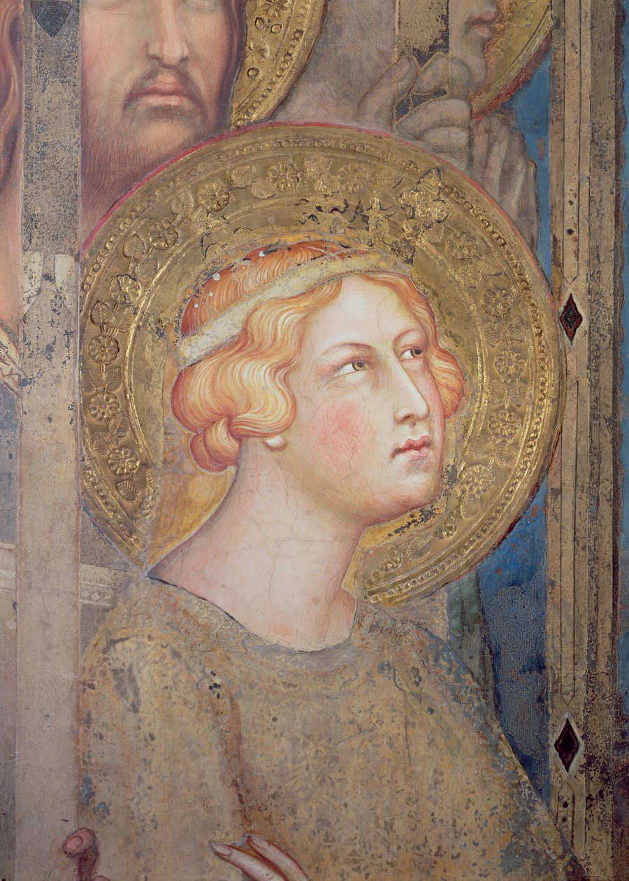 Maesta: St. Ursula, 1315 (detail 51591) od Simone Martini