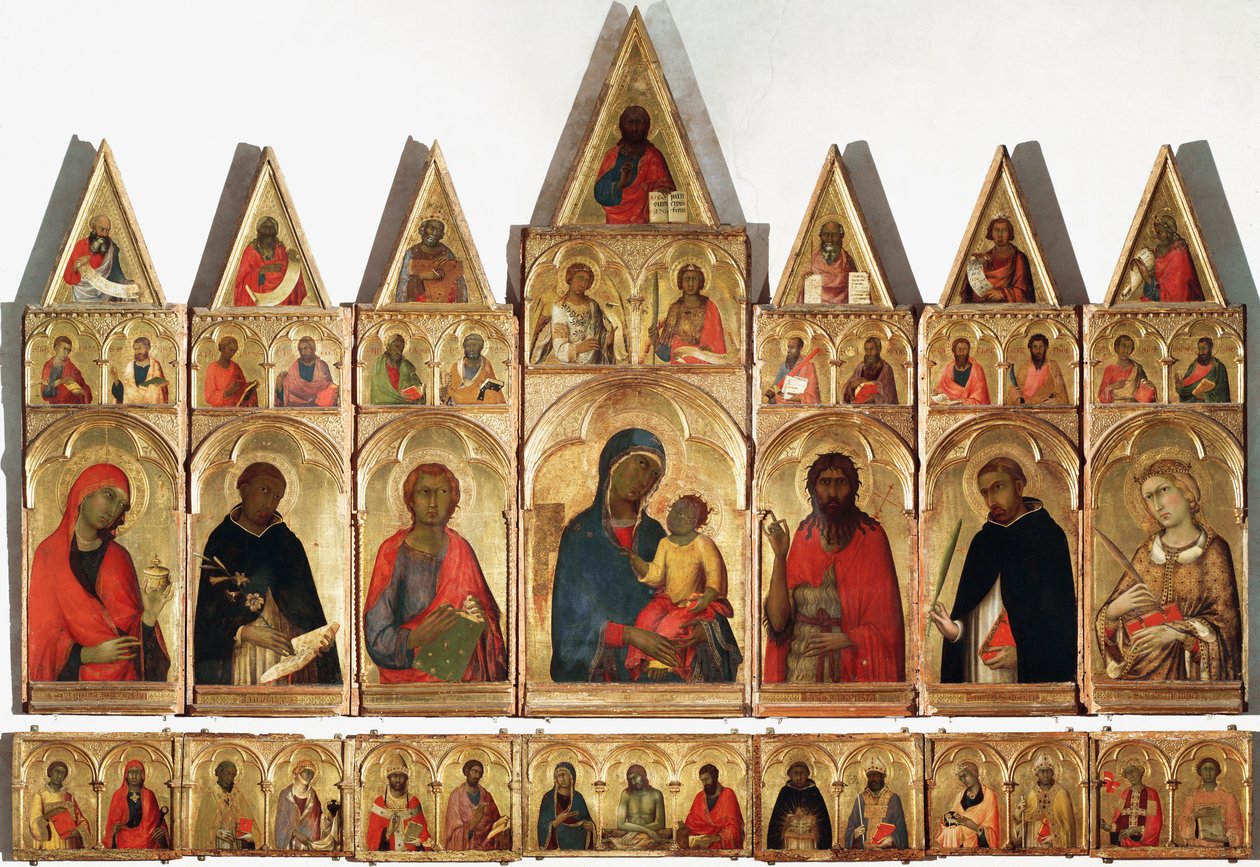 Polyptych svaté Kateřiny, 1320 od Simone Martini