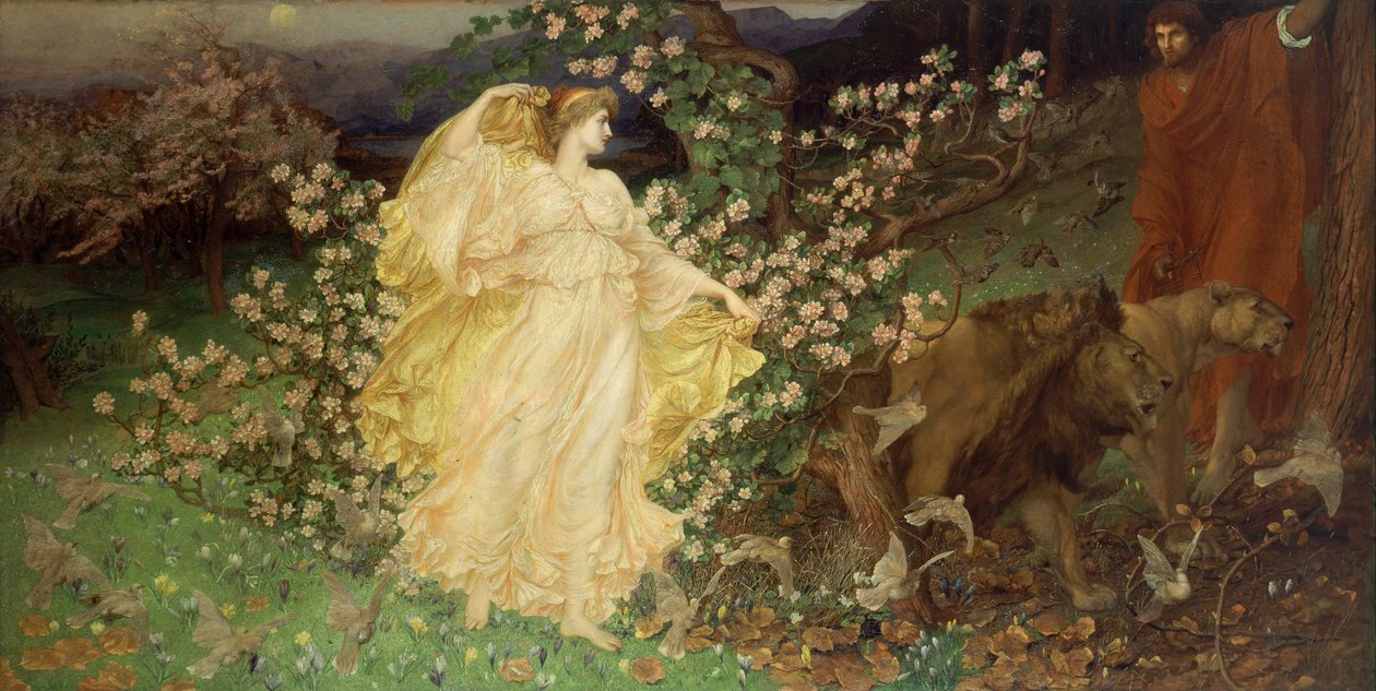 Venuše a Anchises od William Blake Richmond