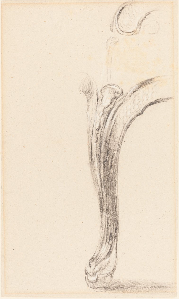 Studie nohy židle od Sir David Wilkie