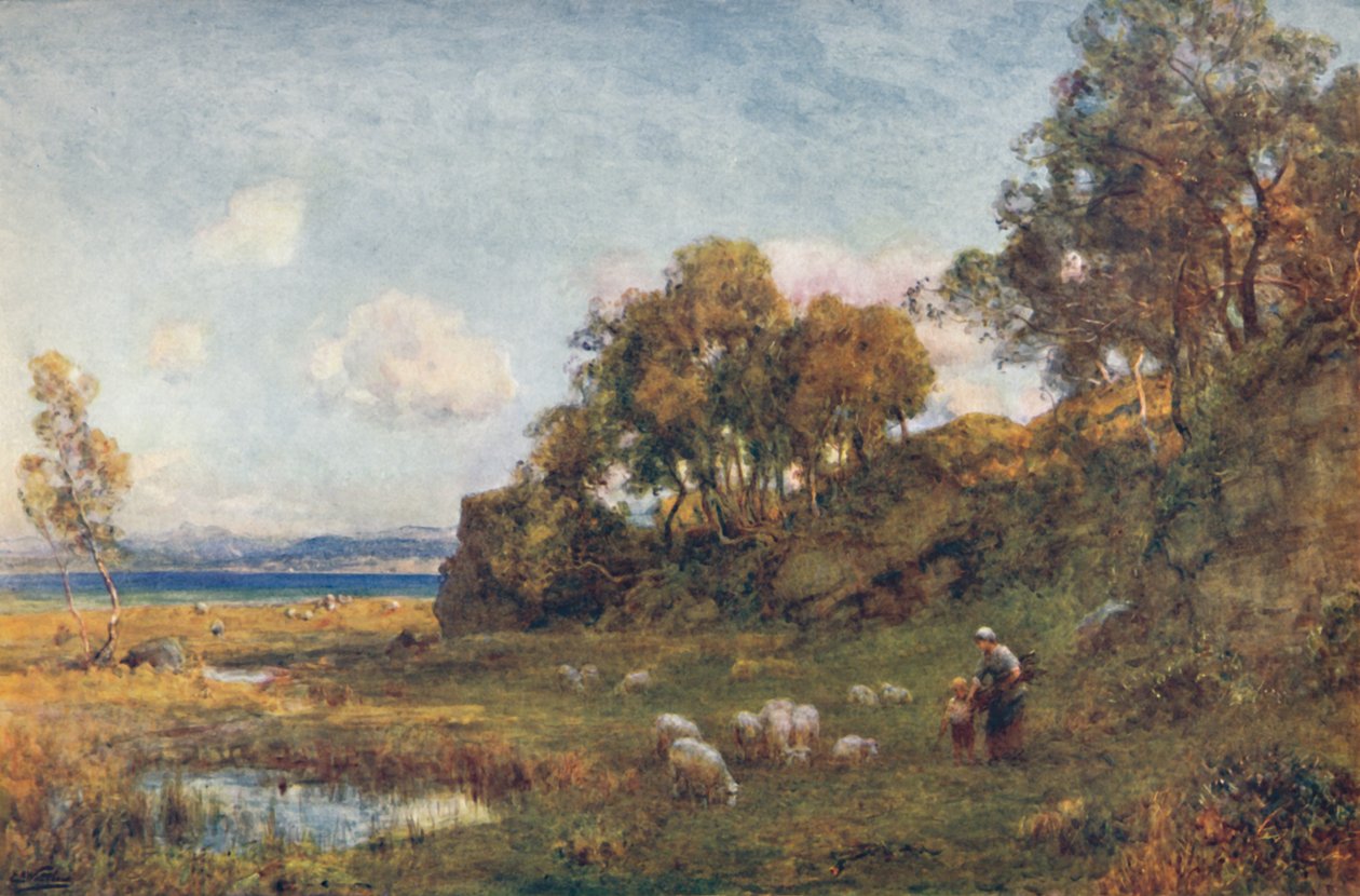 Chráněné pastviny, c1900. od Sir Ernest Albert Waterlow