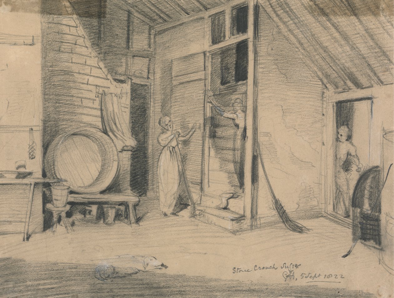 Kuchyně: Interiér, Stone Crouch od Sir George Hayter