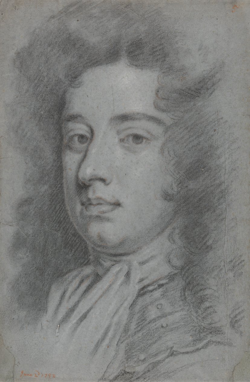 Hlava muže od Sir Godfrey Kneller