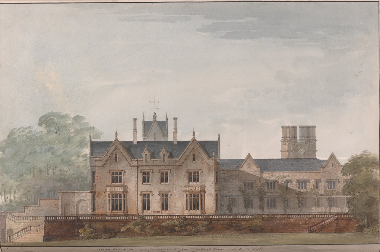 Lilleshall, Shropshire: South Elevation od Sir Jeffry Wyatville