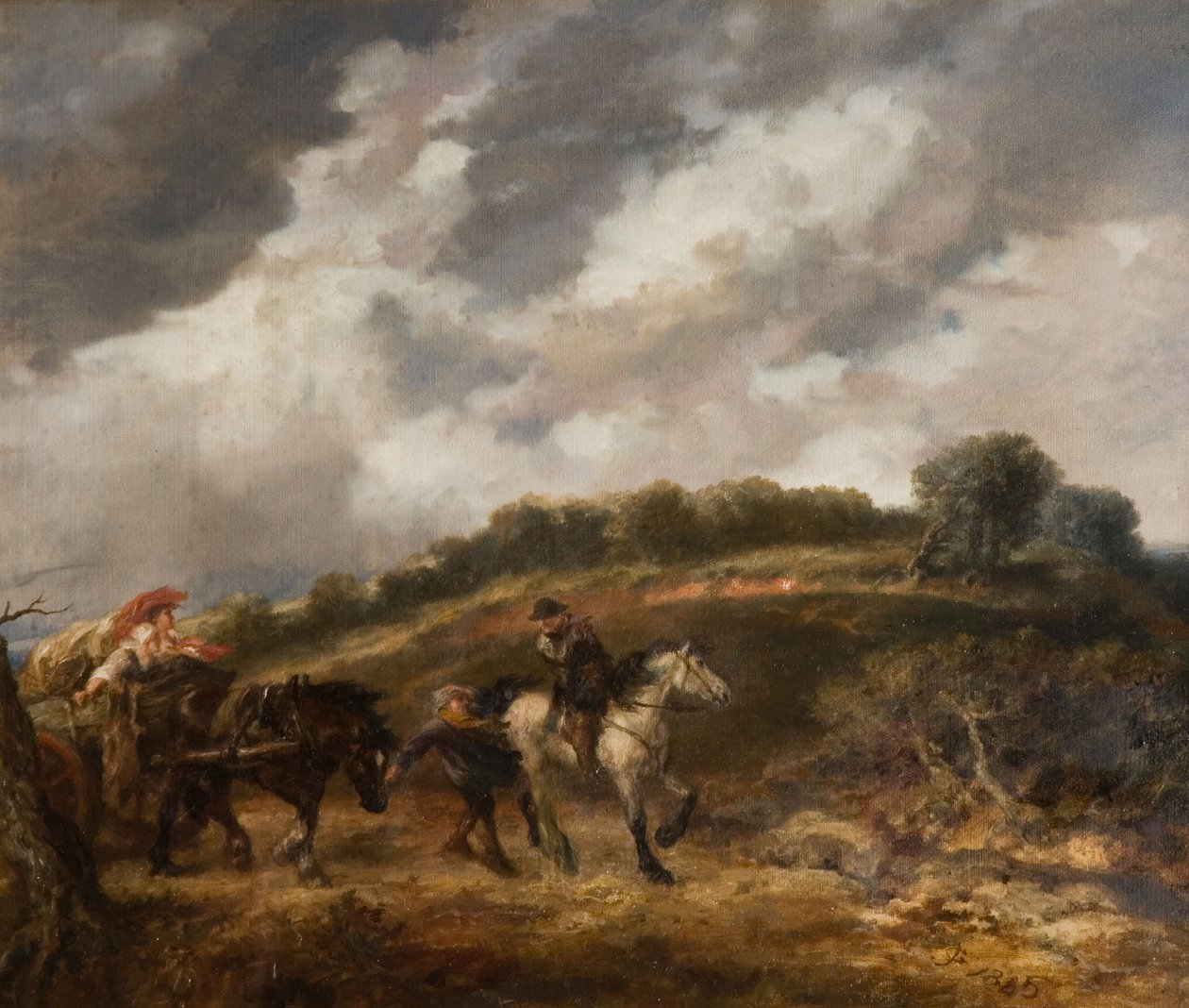Větrný den, 1885. od Sir John Gilbert