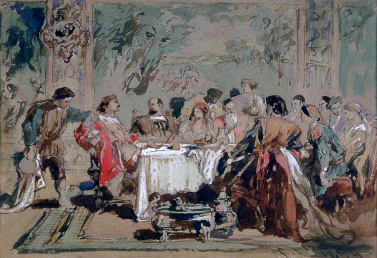 „Ravan v domě Lucentia“, 1859 od Sir John Gilbert