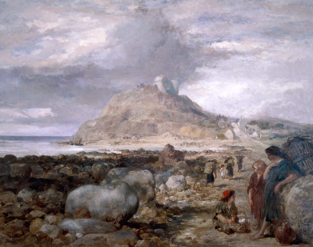 Hrad Criccieth, Wales, 1878 od Sir John Gilbert
