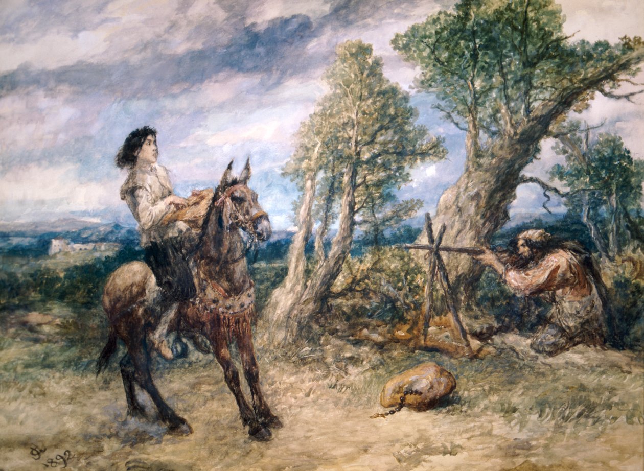 „První dobrodružství Gila Blase“, 1892. od Sir John Gilbert