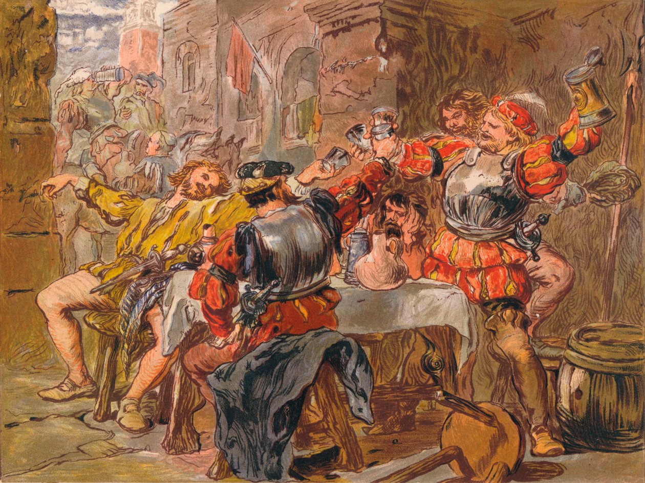 Dovolte mi Canakin Clink, c1875 od Sir John Gilbert