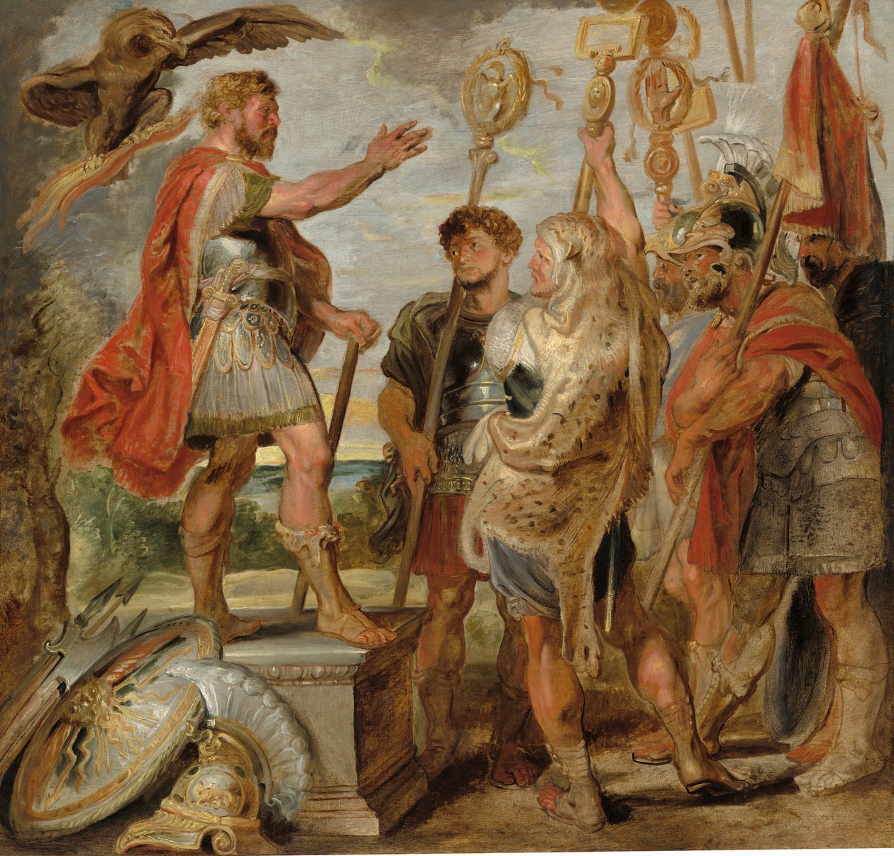 Decius Mus v projevu k legiím od Sir Peter Paul Rubens
