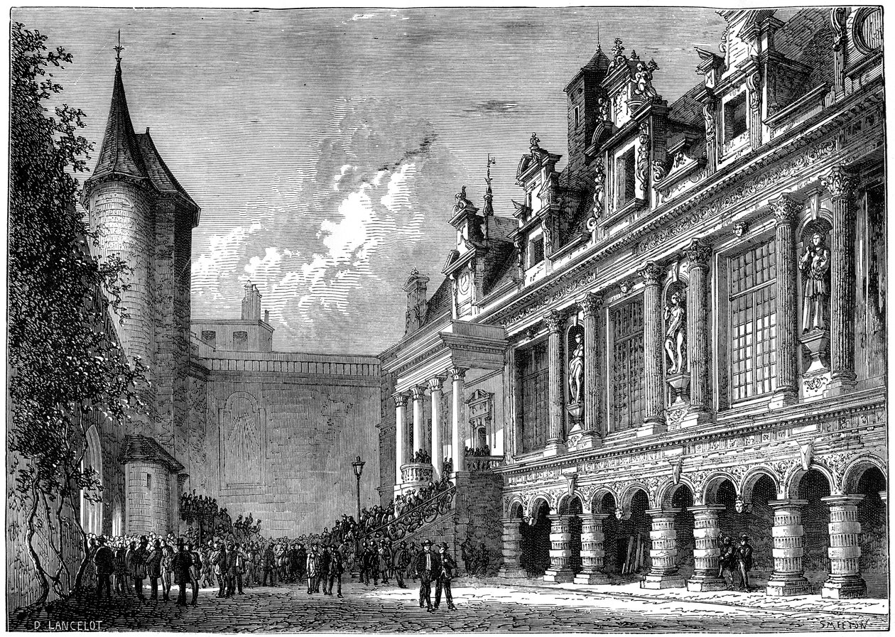 Radnice v La Rochelle, Francie, 1882-1884 od Smeeton