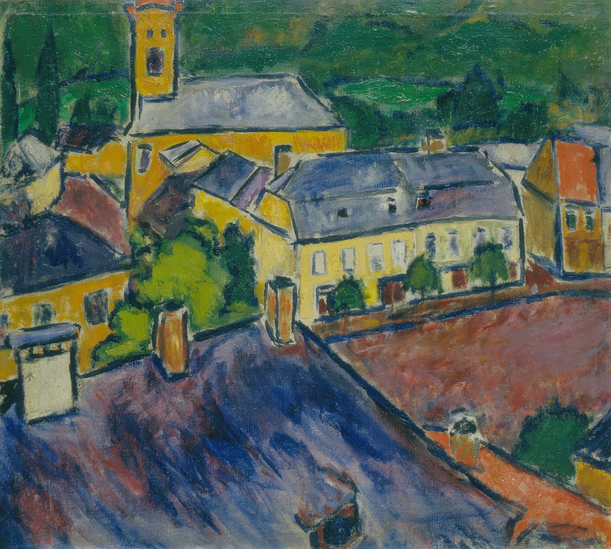 Pohled na město, 1910 od Sándor Galimberti