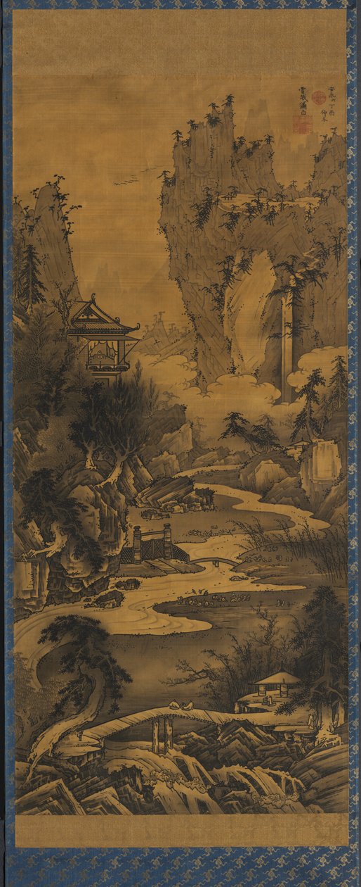 Shromáždění pavilonu orchidejí, 1777. od Soga Shohaku