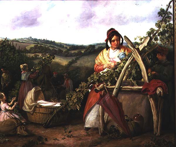 Sběrači chmele od Solomon Alexander Hart