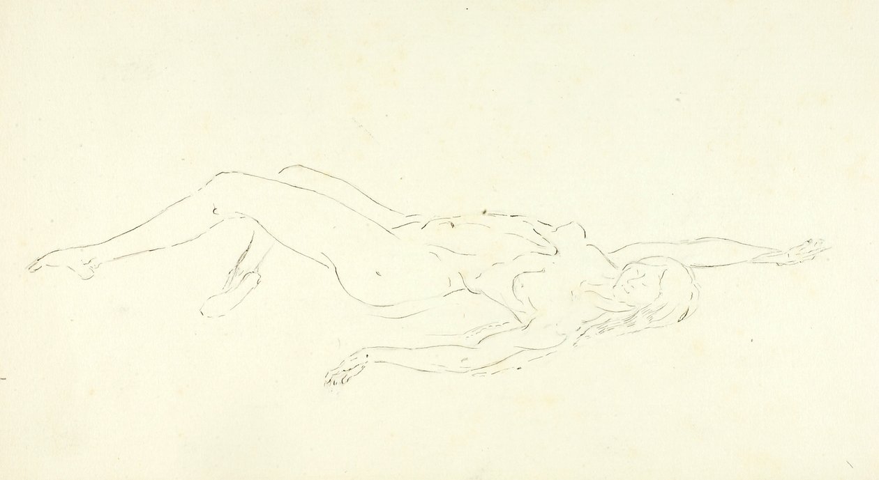 Koupání nahý, "The Plunge" od Solon H. Borglum