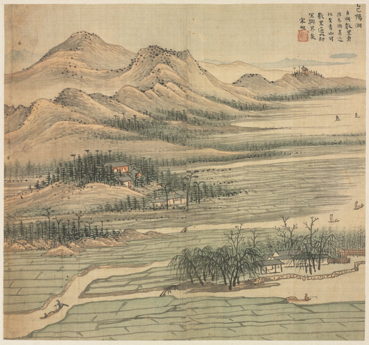Baoyang Lake, 1500s. od Song Xu