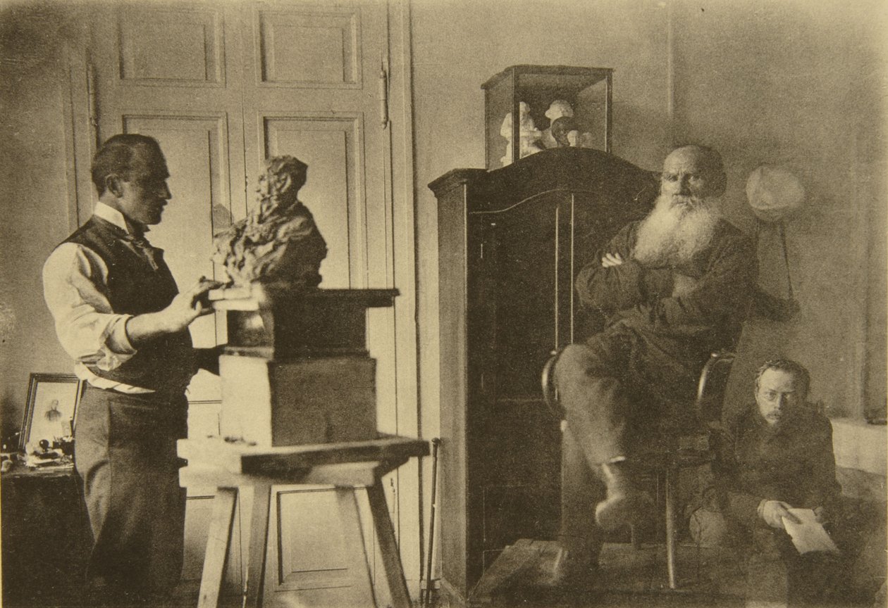 Lev Tolstoj a sochař princ Paolo Troubetzkoy od Sophia Andreevna Tolstaya