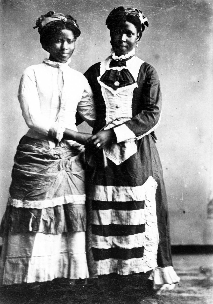 Dvě křesťanské kefírové dívky, Jižní Afrika, kolem roku 1895 od South African Photographer