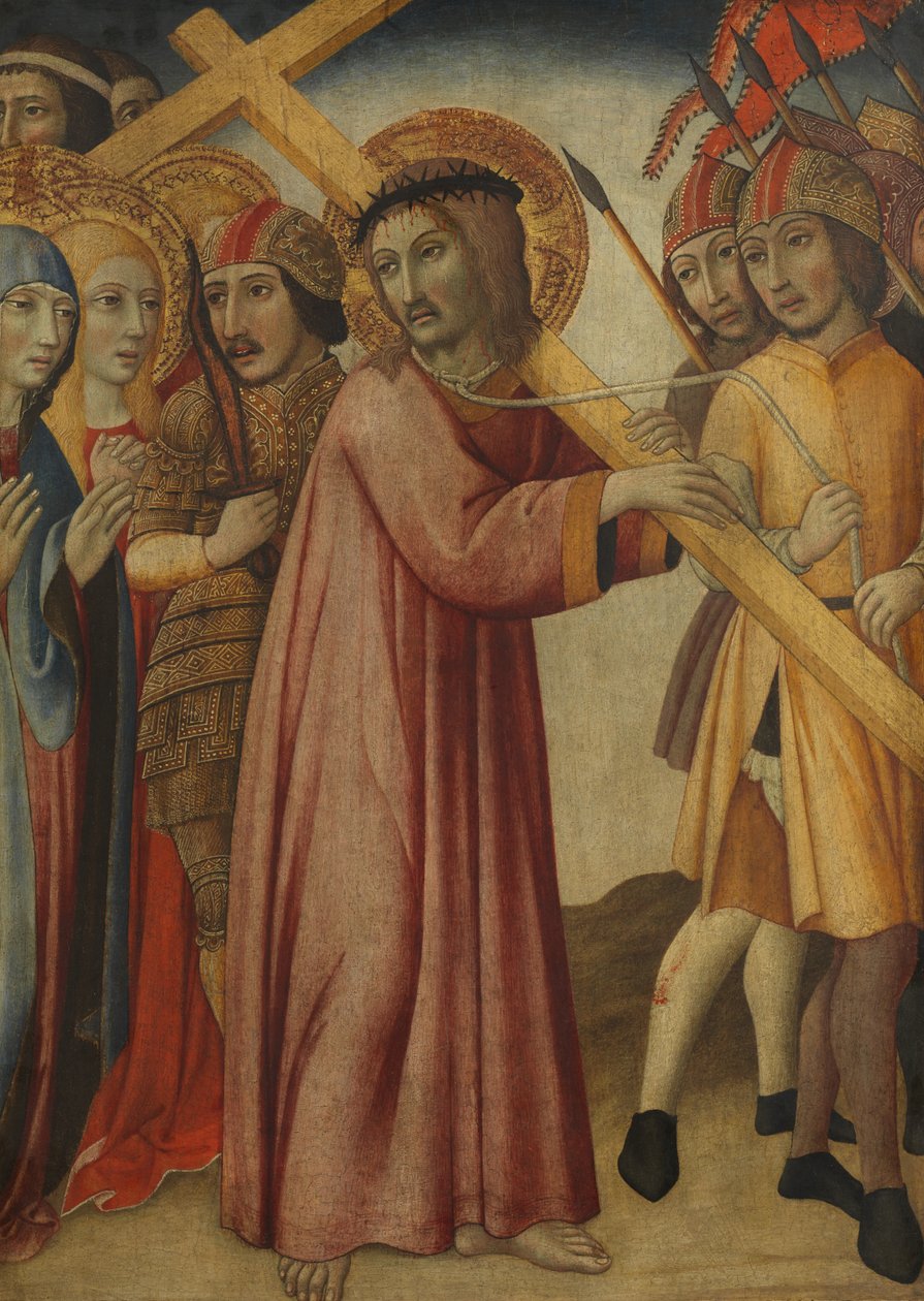 Kristus nesoucí kříž, kolem roku 1400 od South German School