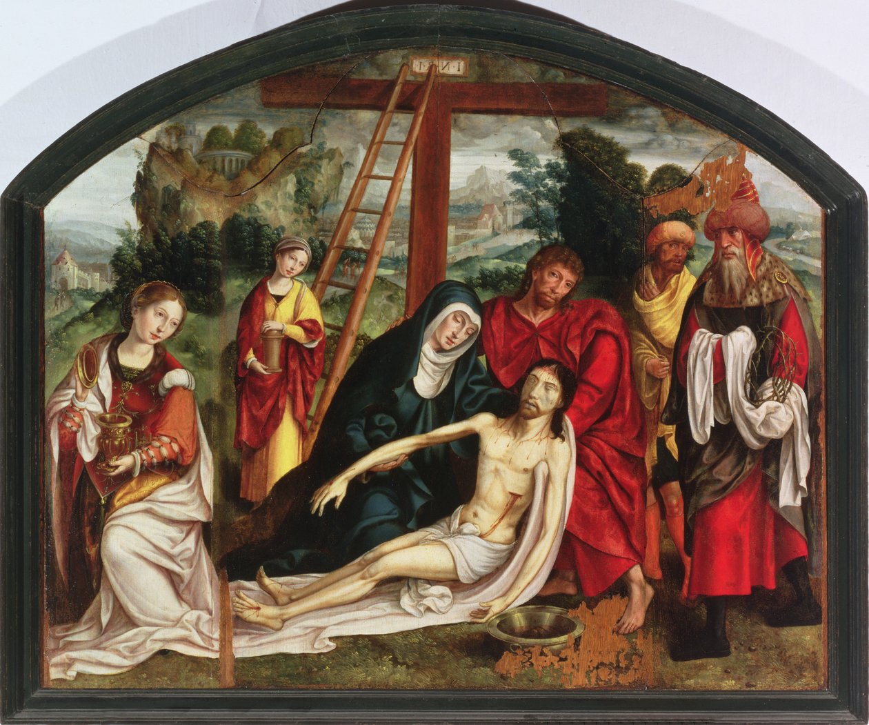 Sestup z kříže (panel) od Spanish School