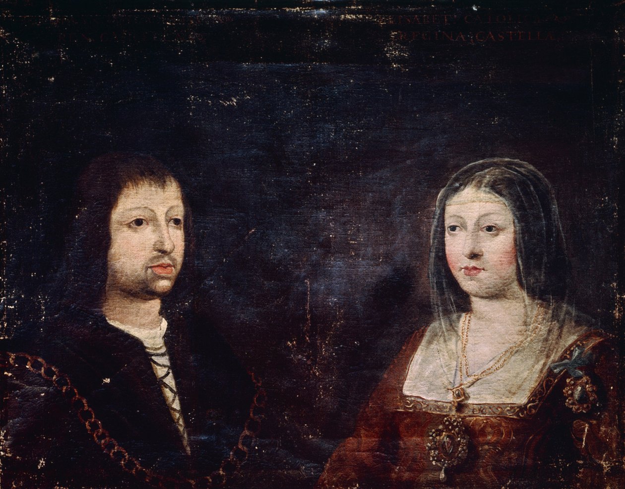 Ferdinand II. Aragonský a Isabella I. Kastilská od Spanish School
