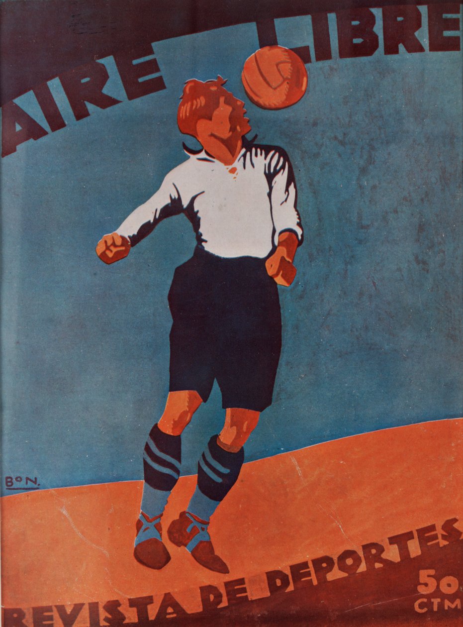 Přední strana obálky Aire Libre, kolem 1920-30 od Spanish School