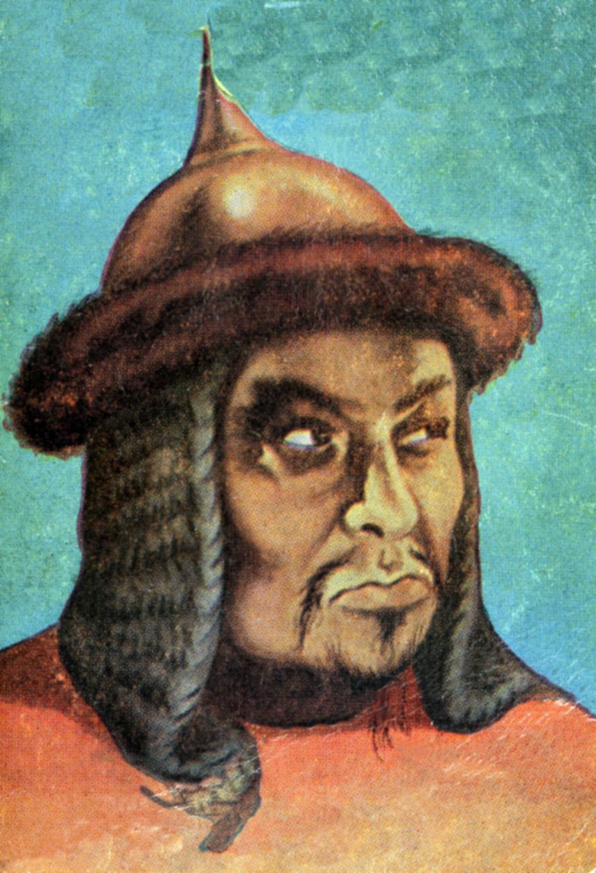 Portrét Čingischána (Temudjin od Spanish School