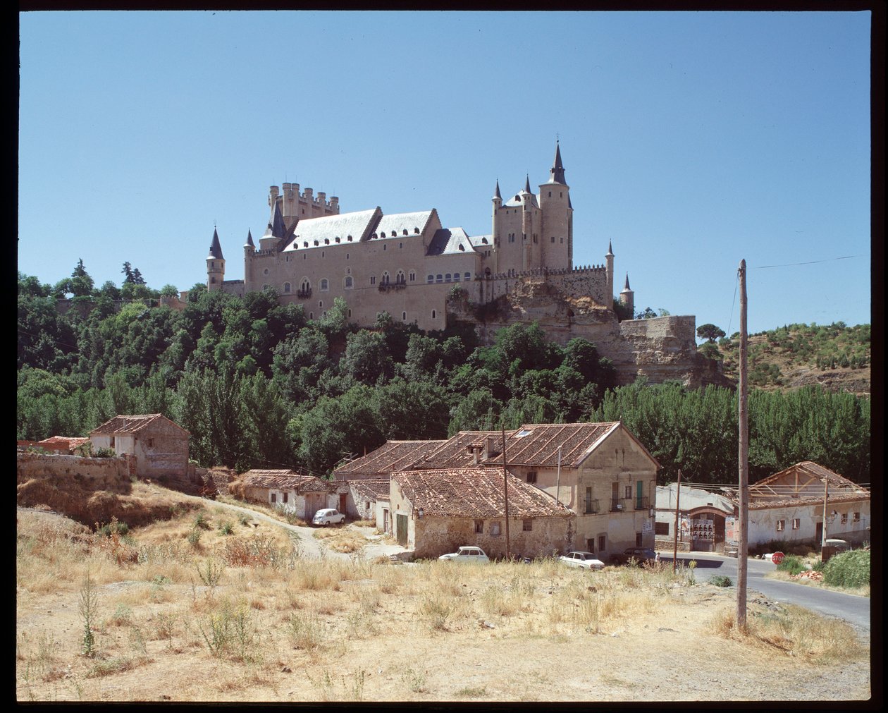 Pohled na alcazar od Spanish School