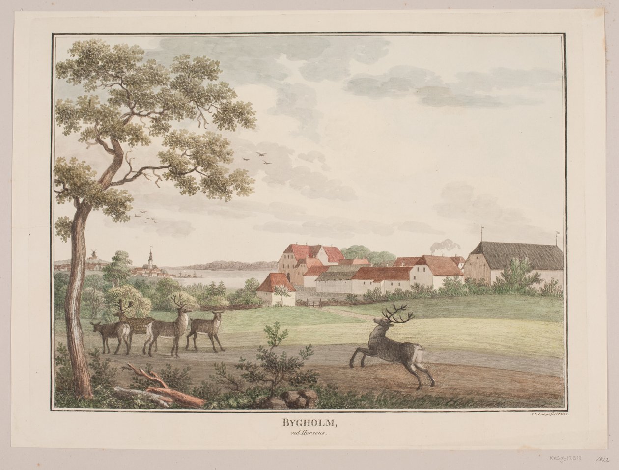 Bygholm poblíž Horsens od Søren L. Lange
