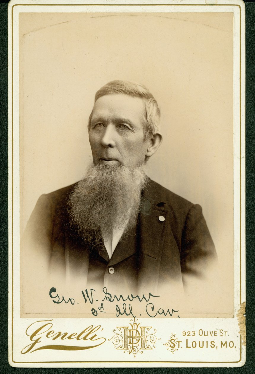 Formální busta portrét George W. Snow od St. Louis Genelli