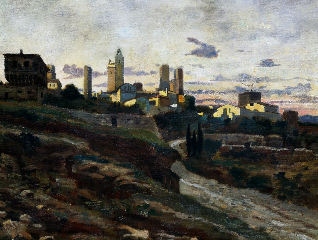 Svatý Gimignano od Stanislao Pointeau