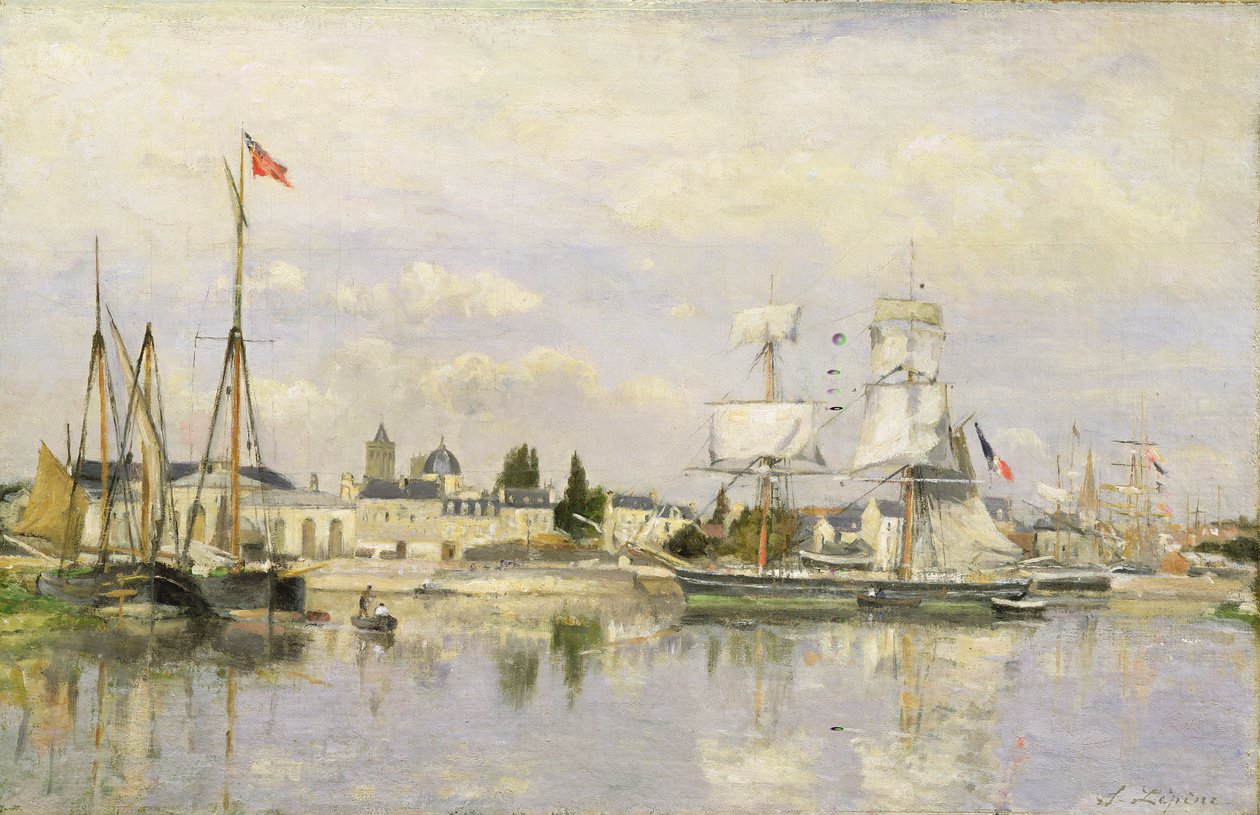 Bassin Saint-Pierre v Caen od Stanislas Victor Edouard Lepine