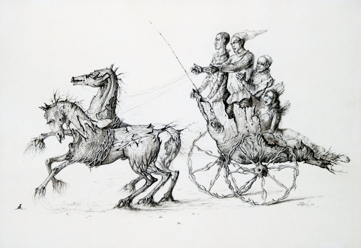 Smrt v Barouche, c1850-1890 od Stanislas Lepine