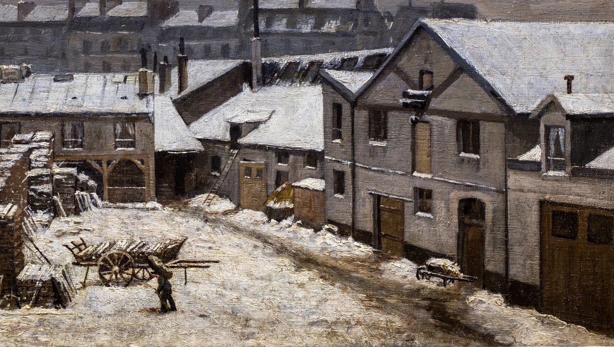 Sníh v Paříži od Stanislas Victor Edouard Lepine