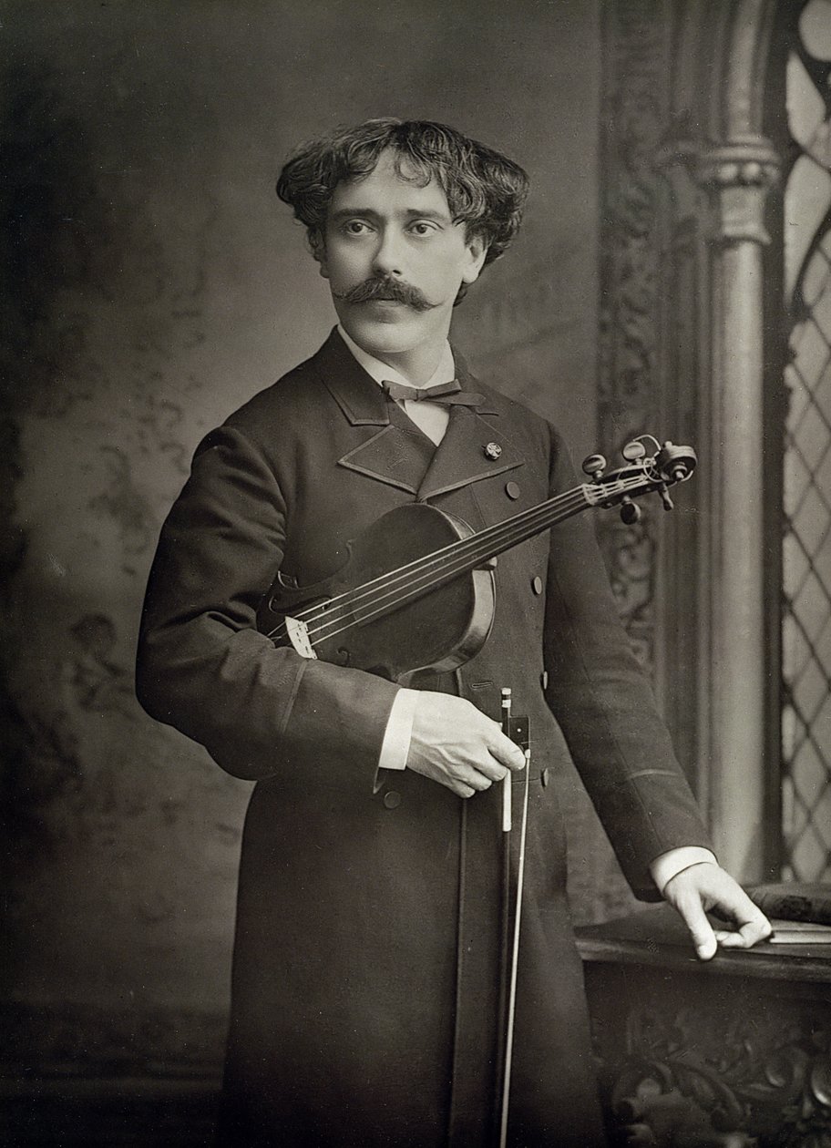 Pablo de Sarasate y Navascues (1844-1908), španělský houslista a skladatel, portrétní fotografie od Stanislaus Walery