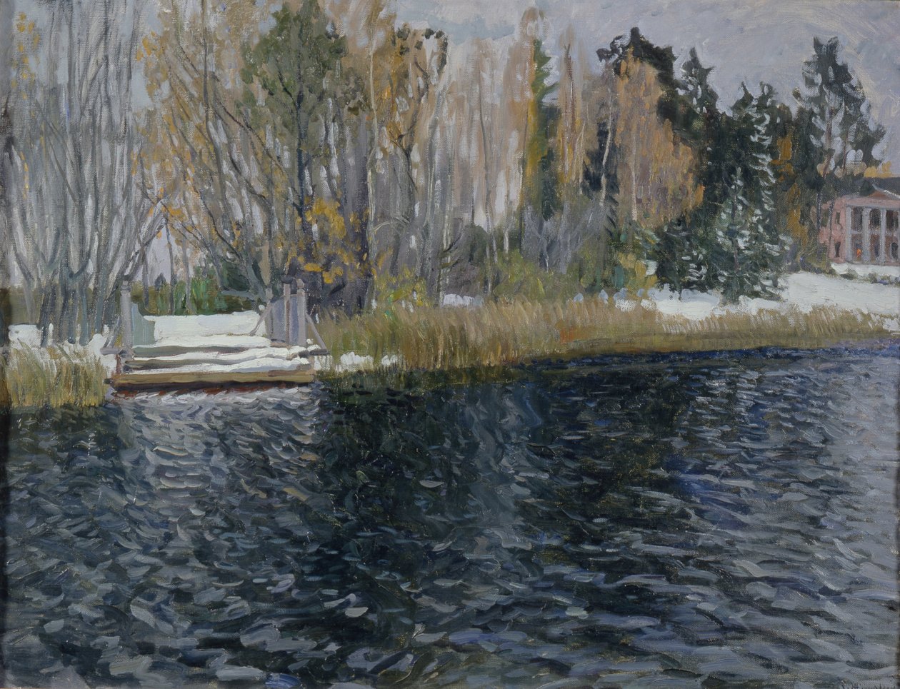 První sníh, počátek 20. století. od Stanislav Julianovic Zukovskij
