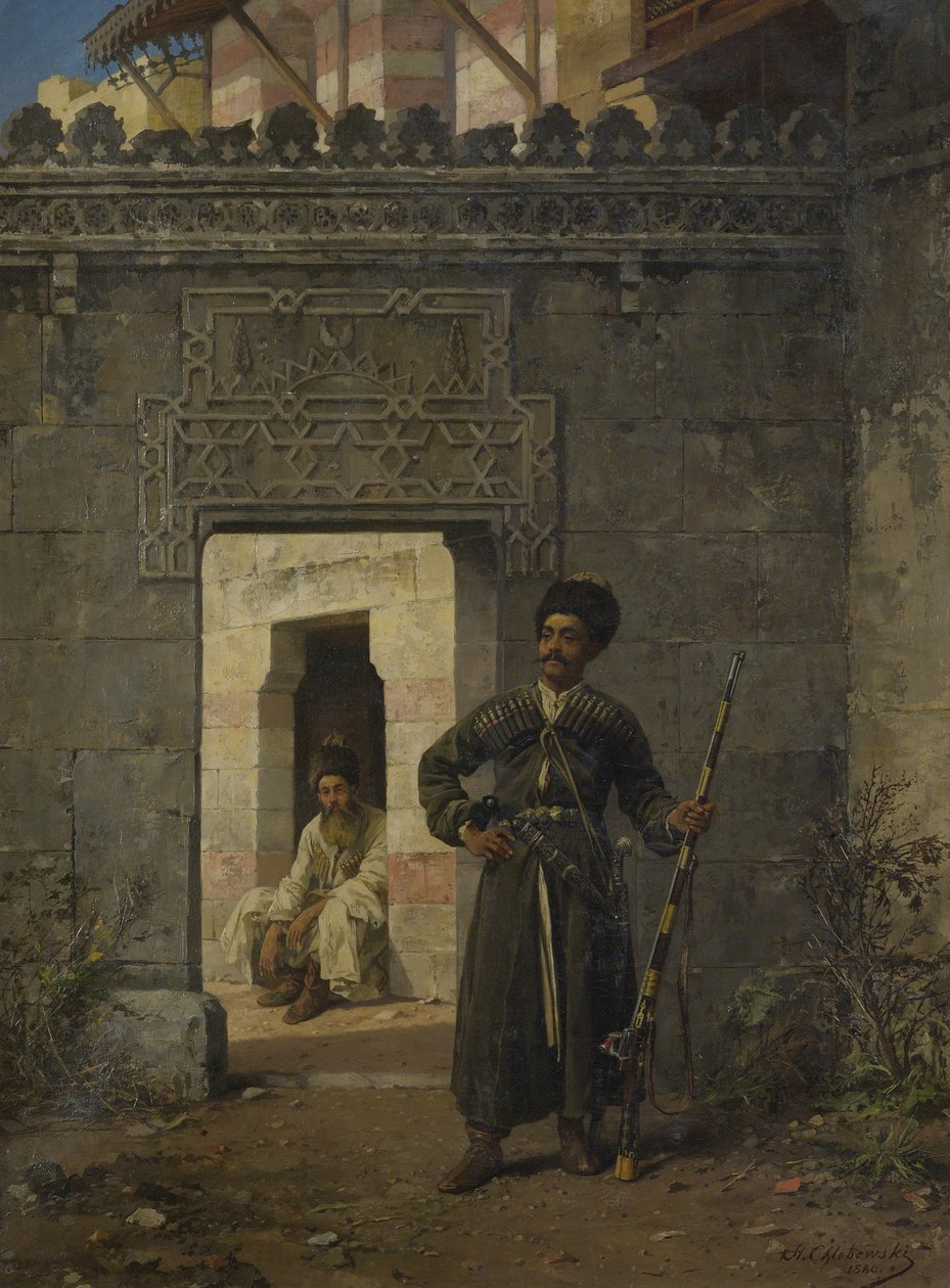 Čerkesské stráže, 1880 od Stanislav Khlebovsky