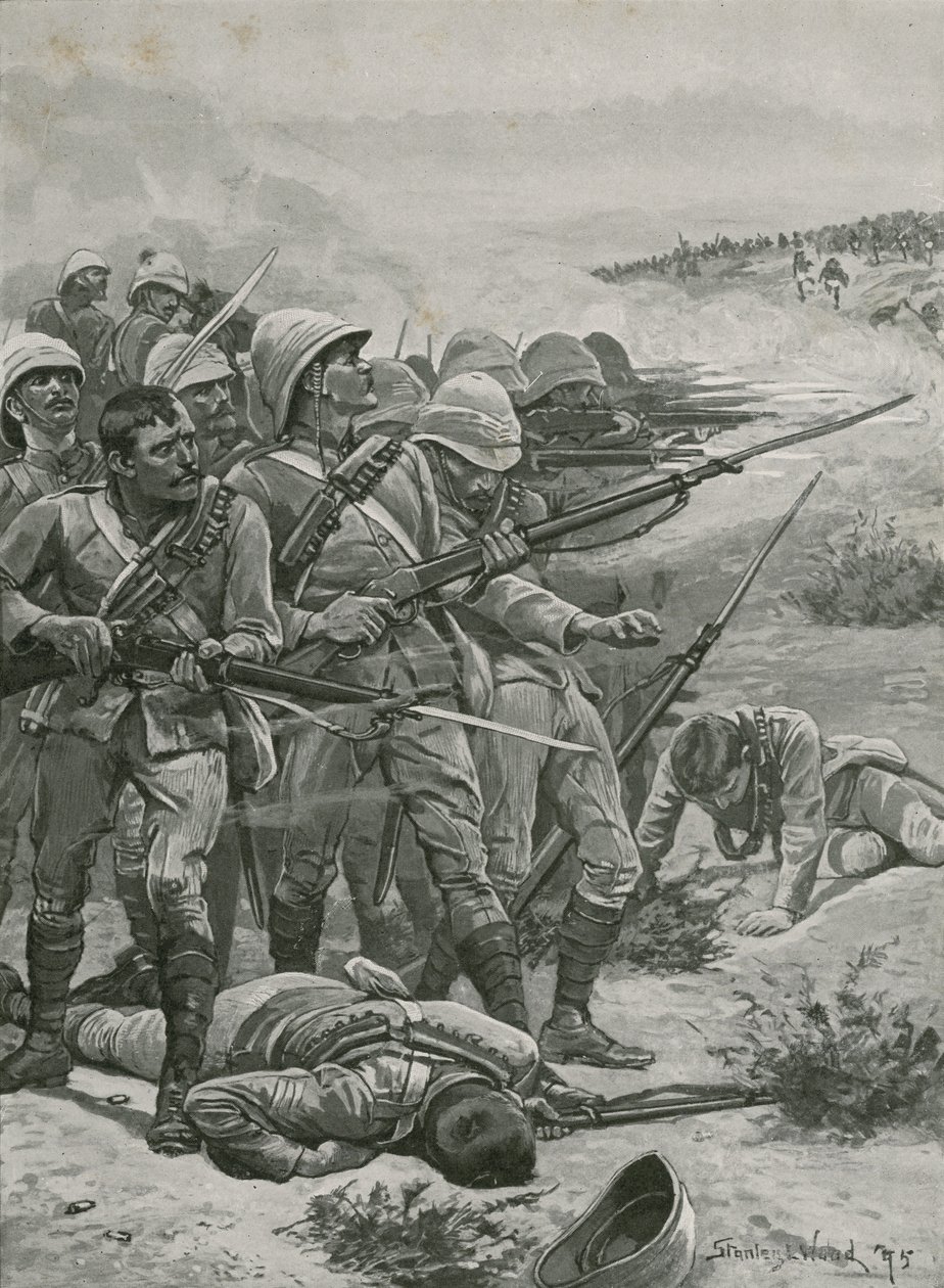 Náměstí v Abu-Kru, Súdán, 1885 od Stanley L. Wood